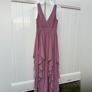 Lulus mauve pink maxi dress